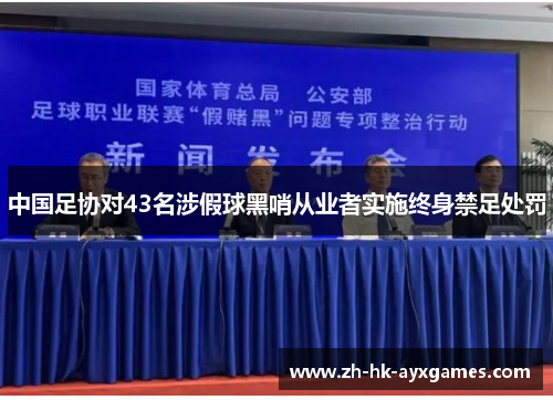 中国足协对43名涉假球黑哨从业者实施终身禁足处罚 中国足协对43名涉假球黑哨从业者实施终身禁足处罚